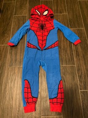 🦄Spiderman Red and Blue Hooded Pajamas